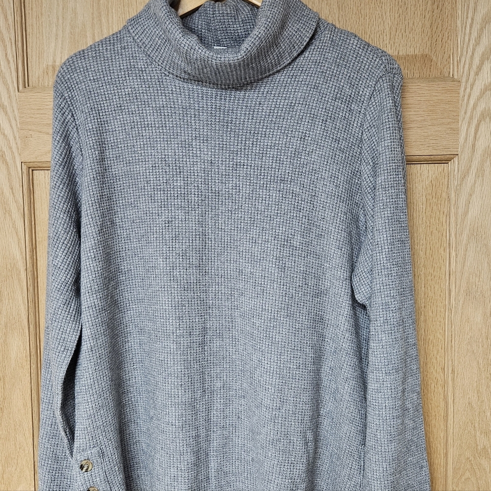 Croft and Barrow Large Grey Turtleneck Sweater